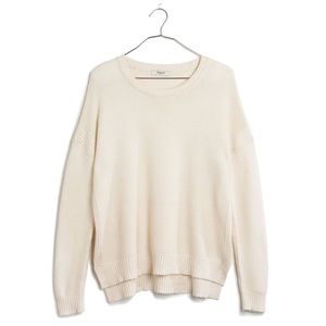 Madewell Cream Texturework Sweater